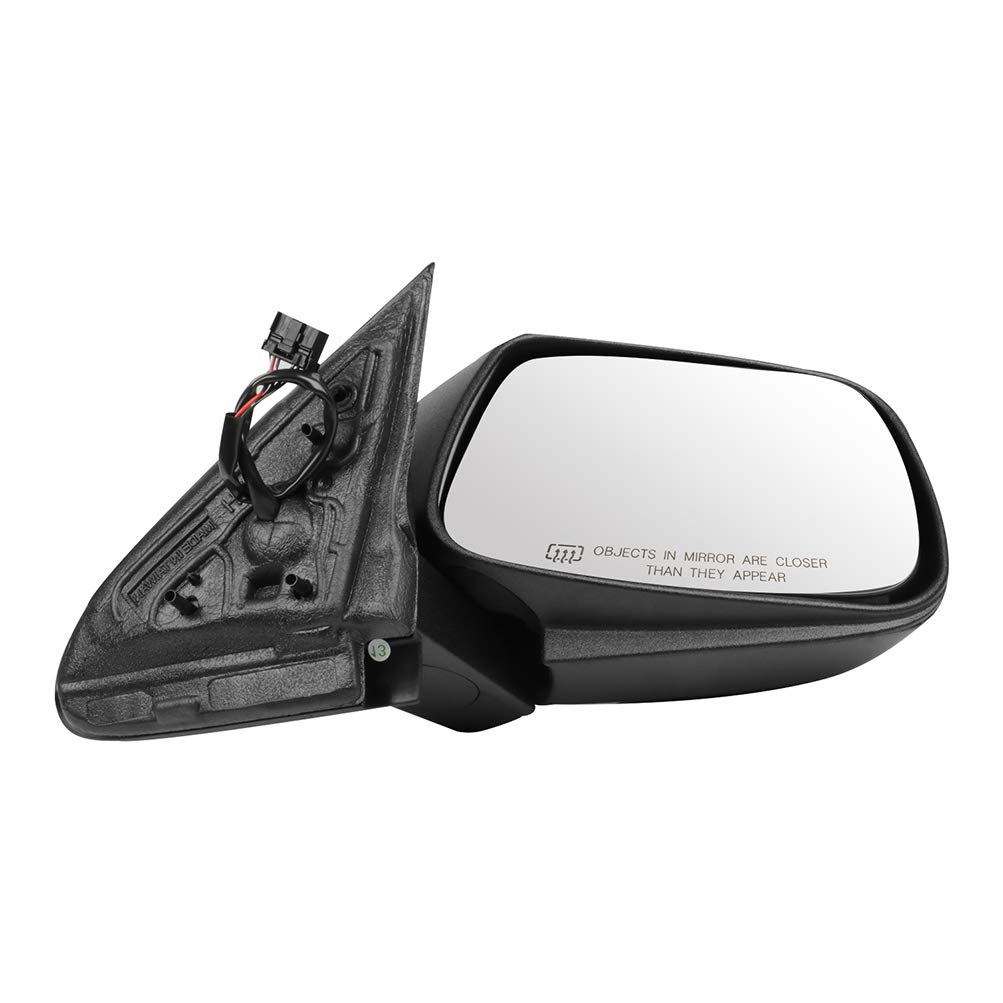 2005-2010 Jeep Grand Cherokee Black Right Side Mirror - Textured Heated Manual Folding Replacement for Enhanced Visibility & Safety | Perfect for Off-Roading, Daily Commuting and Winter Driving