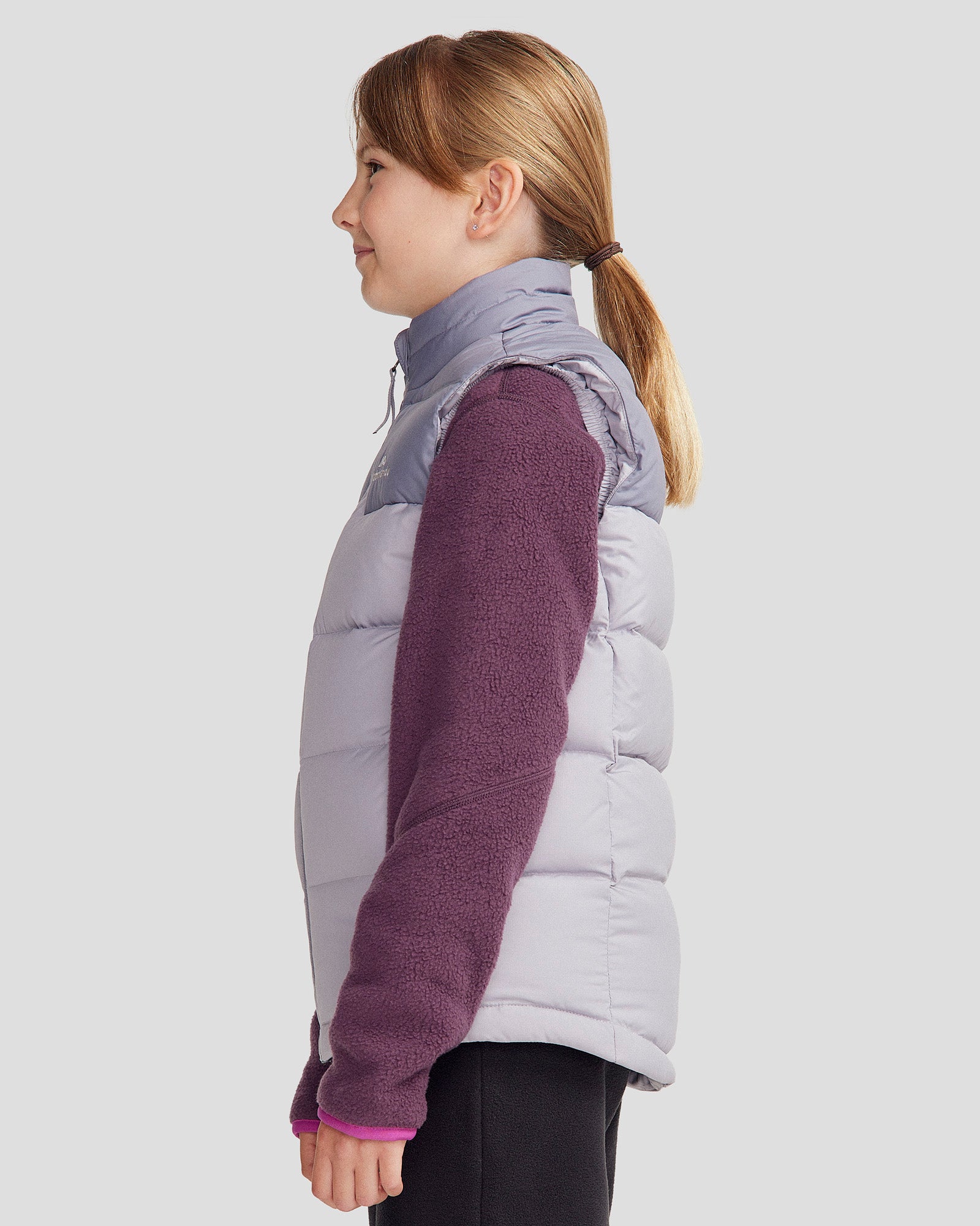 Youth's Epiq Down Vest - Dark Haze & Light Haze | Lightweight Warm Winter Puffer Jacket for Boys & Girls | Outdoor Activities & School Wear