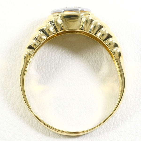 18K Yellow Gold & White Gold Diamond Ring for Women - Elegant Wedding, Engagement, Anniversary Gift - Perfect for Proposals, Bridal Jewelry & Special Occasions