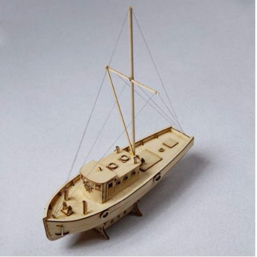 JHSHENGSHI Wooden Sailboat Model Kit - DIY Sailing Ship Building Set for Adults & Kids, Handcrafted Boat Decor for Living Room, Office, or Nursery - Perfect Gift for Model Enthusiasts & Home Decoration