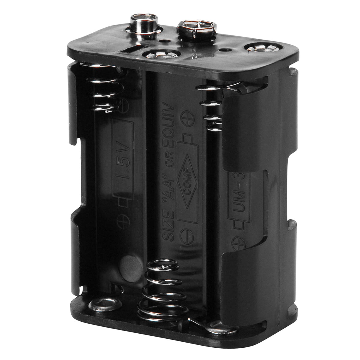 9V 6-Cell Penlight Holder for Flashlights - Durable Battery Organizer for Home, Office, and Emergency Kits