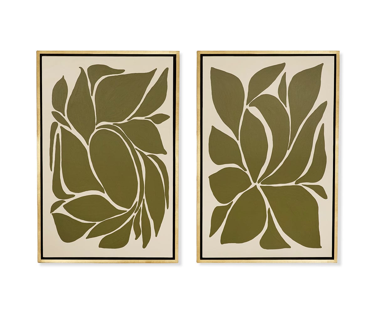 Timeo Set of 2 Modern Canvas Wall Art Paintings - Abstract Landscape Prints for Living Room, Bedroom & Office Decor