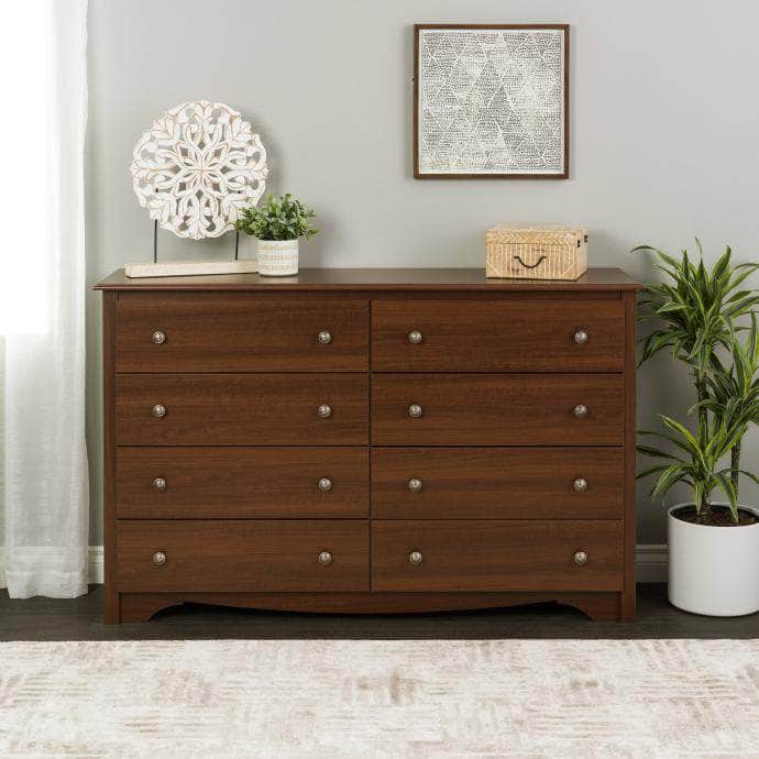 Sonoma 8 Drawer Dresser - 5 Color Options for Bedroom, Nursery & Closet Organization | Solid Wood Storage Cabinet with Smooth Gliding Drawers