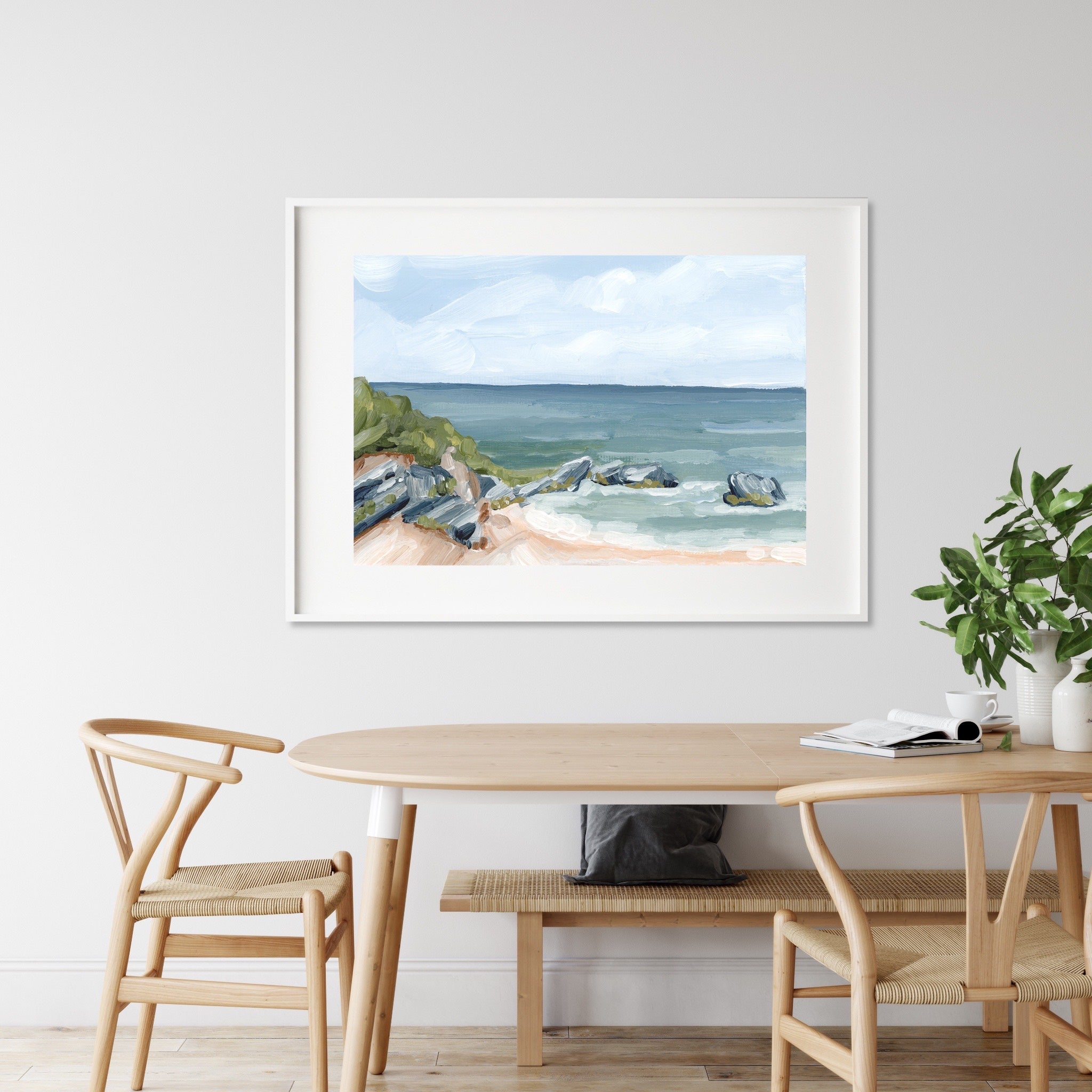 Married to the Sea Art Print - Nautical Wall Decor for Beach House, Coastal Living Room & Ocean Themed Bedroom