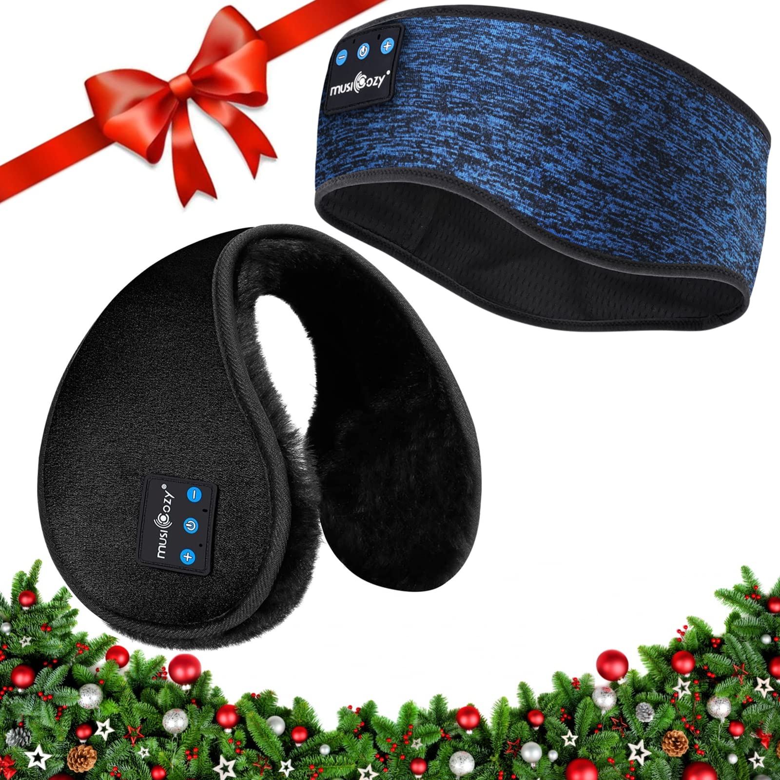 Musicozy Bluetooth Headphones Earmuffs - Wireless Ear Warmers & Headband Headphones for Sports, Running, Sleeping & Winter Outdoor Activities