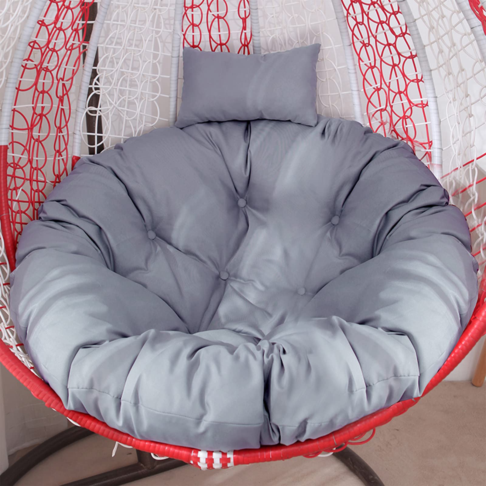 **Hanging Basket Chair Cushion - Egg Hammock Swing Chair Seat Cushion, Washable Replacement Garden Hanging Chair Pad (No Chair Included) - Perfect for Outdoor Porch, Patio, and Backyard Relaxation**