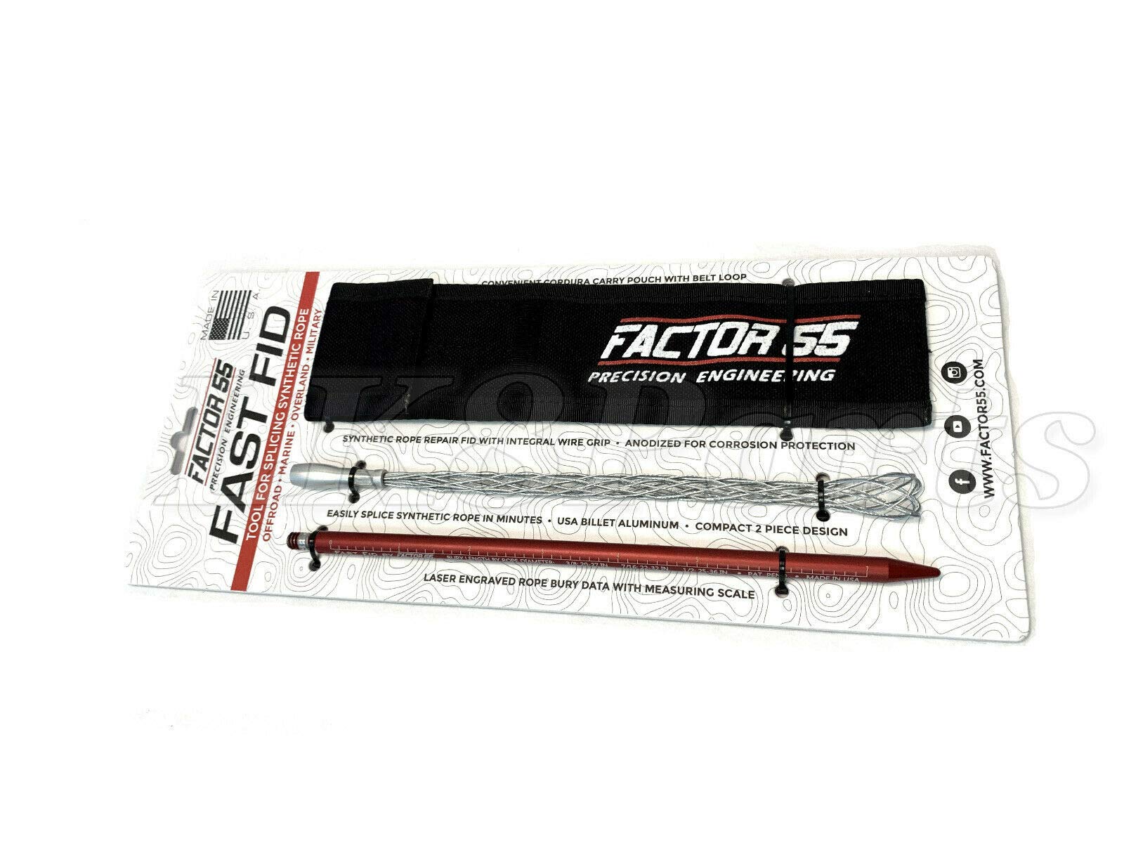 Factor 55 Fast FID Rope Splicing Tool - Professional Rope Splicer for Off-Road Recovery, Marine & Climbing | Heavy Duty Synthetic Rope Tool for Jeep, Truck & Boat Accessories
