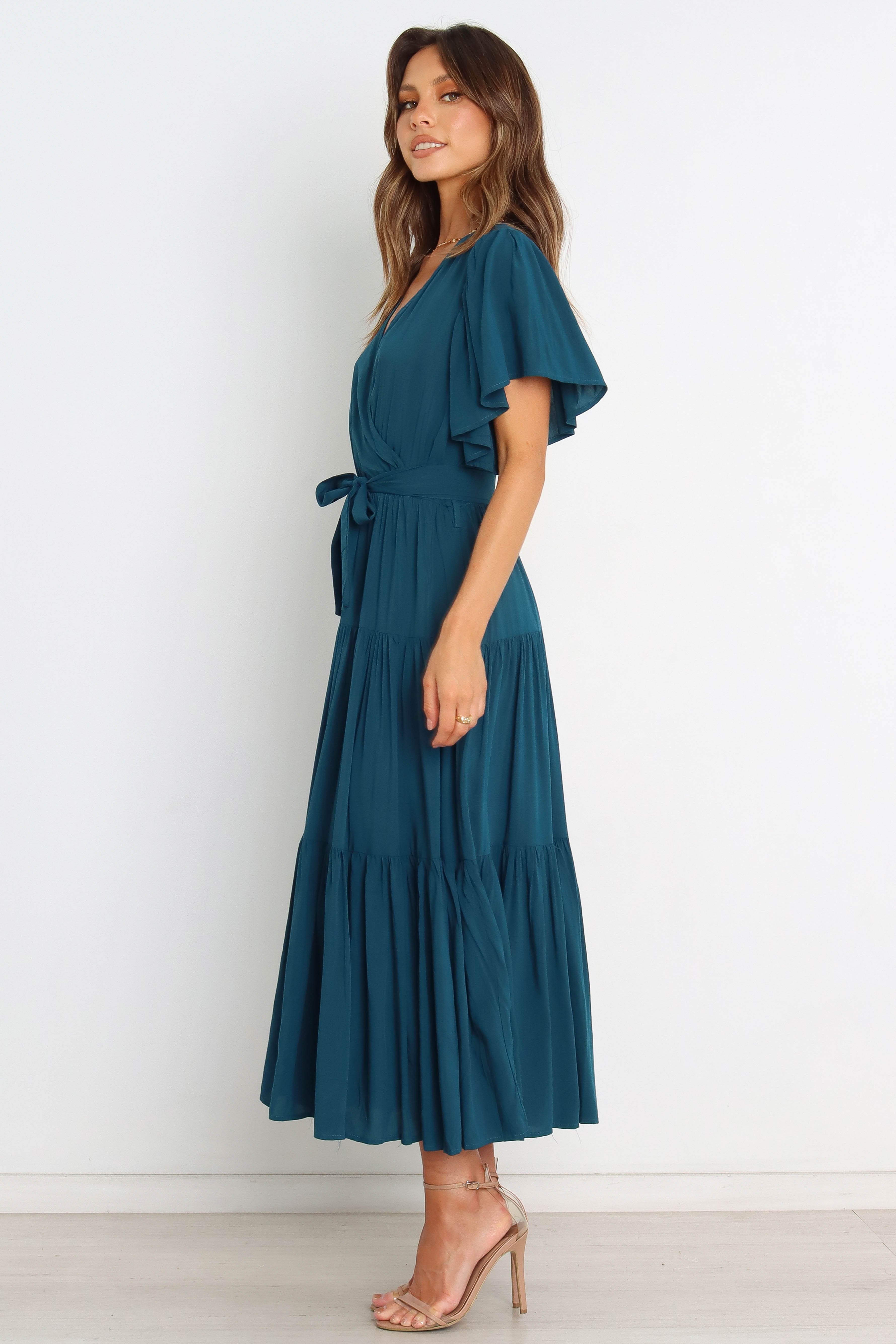 Barker Dress in Teal - Elegant Women's Formal Dress for Weddings, Parties & Special Occasions