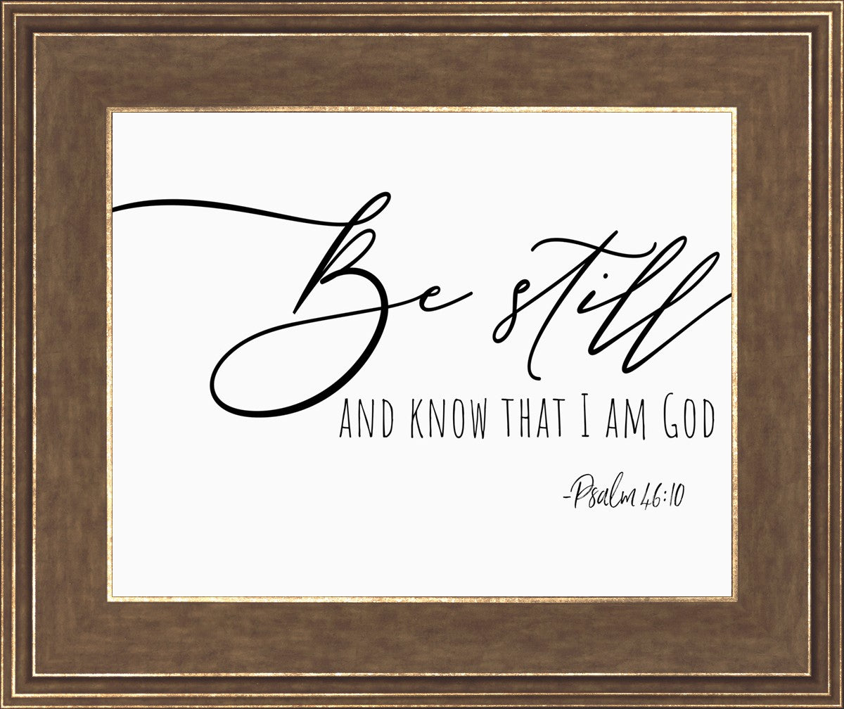 Be Still By Paige Tilly - Inspirational Wall Art Decor for Home & Office - Perfect for Living Room, Bedroom or Gift Giving