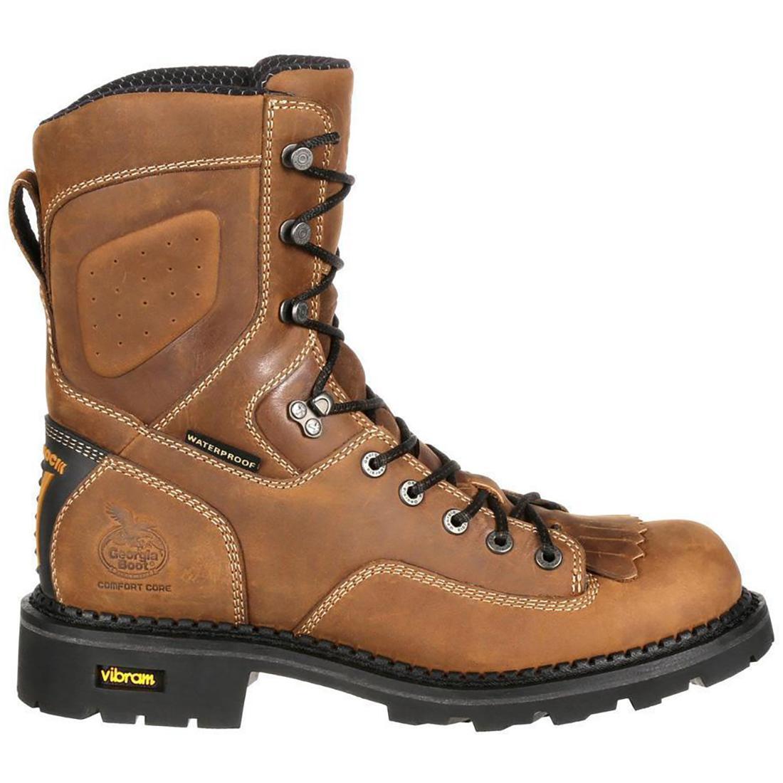 Comfort Core Composite Toe Waterproof Logger Work Boots for Men - Durable Safety Shoes for Construction, Hiking & Outdoor Work