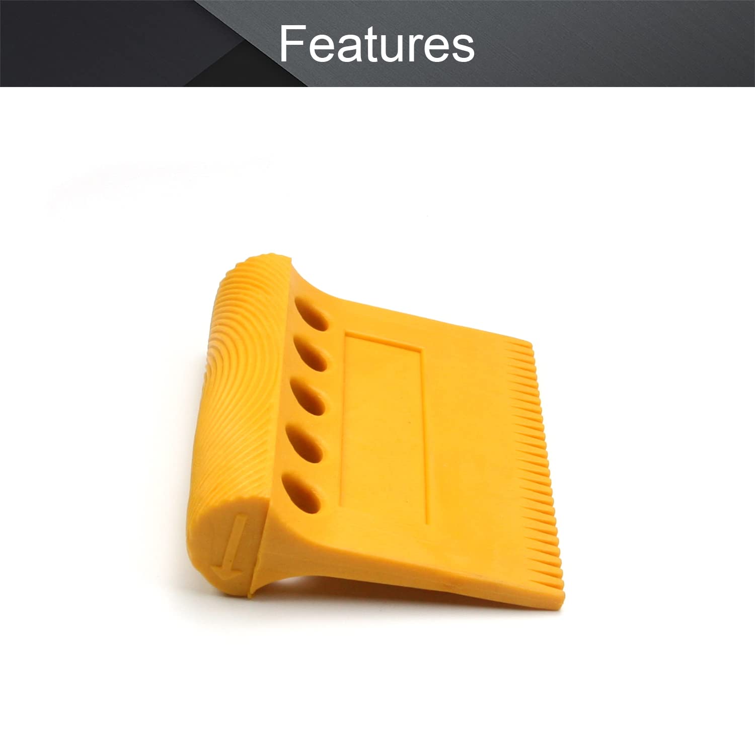Utoolmart Wood Graining Painting Tool Set - 2 Pcs Yellow Rubber DIY Art Paint Rollers for Wall Decoration & Faux Wood Finishing | Perfect for Home Improvement, Furniture Restoration, and Creative Craft Projects