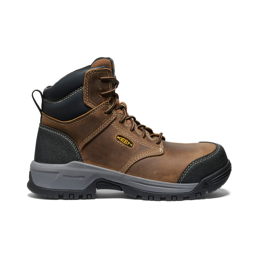 Women's Evanston 6 ESD Safety Boot with Carbon Toe - Bison/Black | Slip-Resistant Work Shoes for Electricians & Industrial Workers