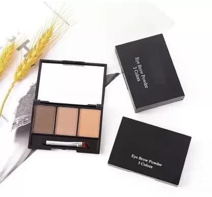 Natural Eyes Look 3-in-1 Eyebrow Palette - Waterproof Eyebrow Powder, Pencil & Brush Set for Perfect Brows | Everyday Makeup, Professional Salon & Special Occasion Use