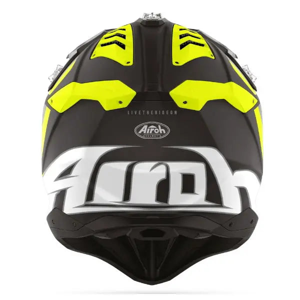 Airoh Aviator 3 Glory Motorcycle Helmet - Matte Yellow - DOT & ECE Certified - Lightweight & Ventilated for Street & Racing - Perfect for Urban Commuting & Track Days