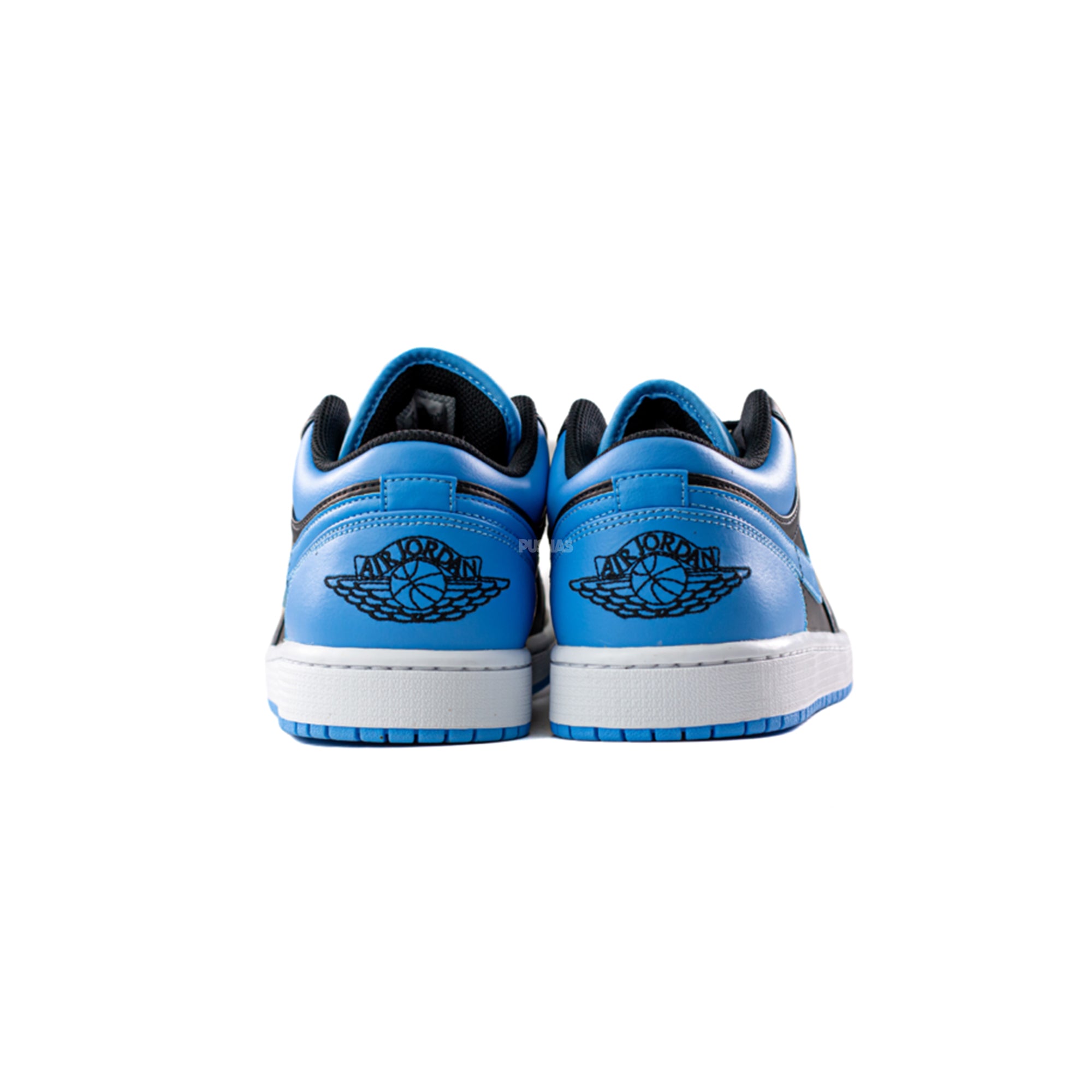 Air Jordan 1 Low 'Black University Blue' Sneakers (2023) - Men's Basketball Shoes for Casual Wear & Street Style