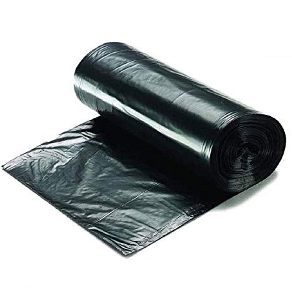 Heavy-Duty 33-39 Gallon Trash Bags - 19M Thick Black Contractor Garbage Bags (33”x40”, 250 Bags Per Case) - Bulk Commercial & Recycling Use for Offices, Restaurants, and Outdoor Events