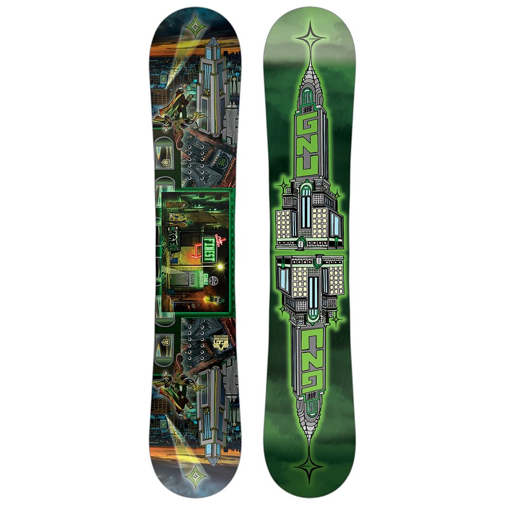 Gnu Finest Men's Snowboard - High Performance All-Mountain Freestyle Snowboard for Men | Perfect for Powder, Park, and Backcountry Riding