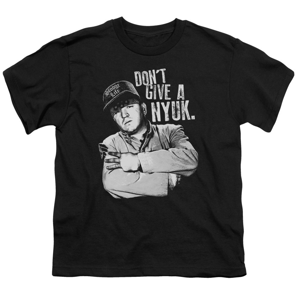 Three Stooges 'Give A Nyuk' Funny Unisex Youth T-Shirt for Boys & Girls - Perfect for Comedy Fans, School, and Casual Wear
