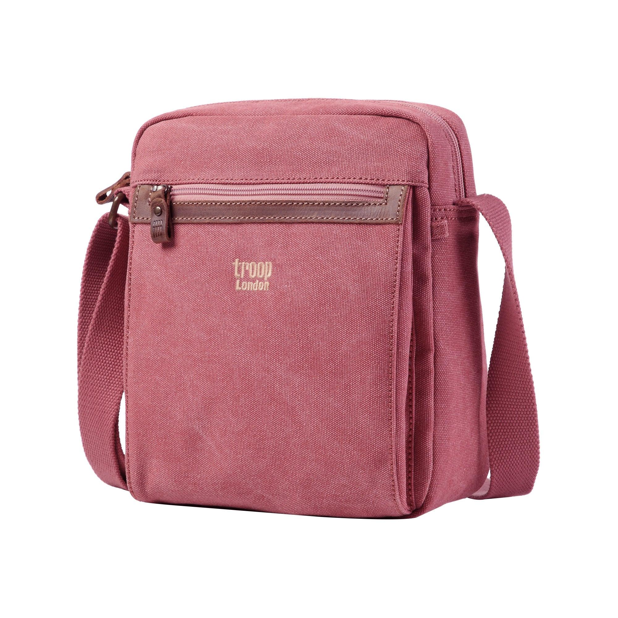 Troop London Classic Canvas Crossbody Bag for Men & Women - Stylish & Durable Shoulder Bag for Travel, Work & Everyday Use