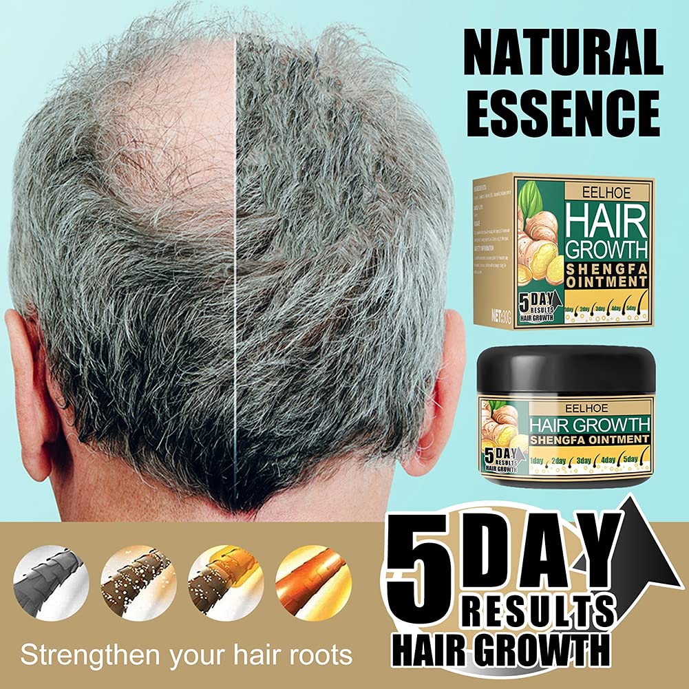 Hair Growth Cream for Bald Spot Treatment - Scalp Moisturizer & Follicle Conditioner for Men & Women - Promotes Hair Regrowth & Scalp Massage - Ideal for Thinning Hair & Daily Hair Care Routine