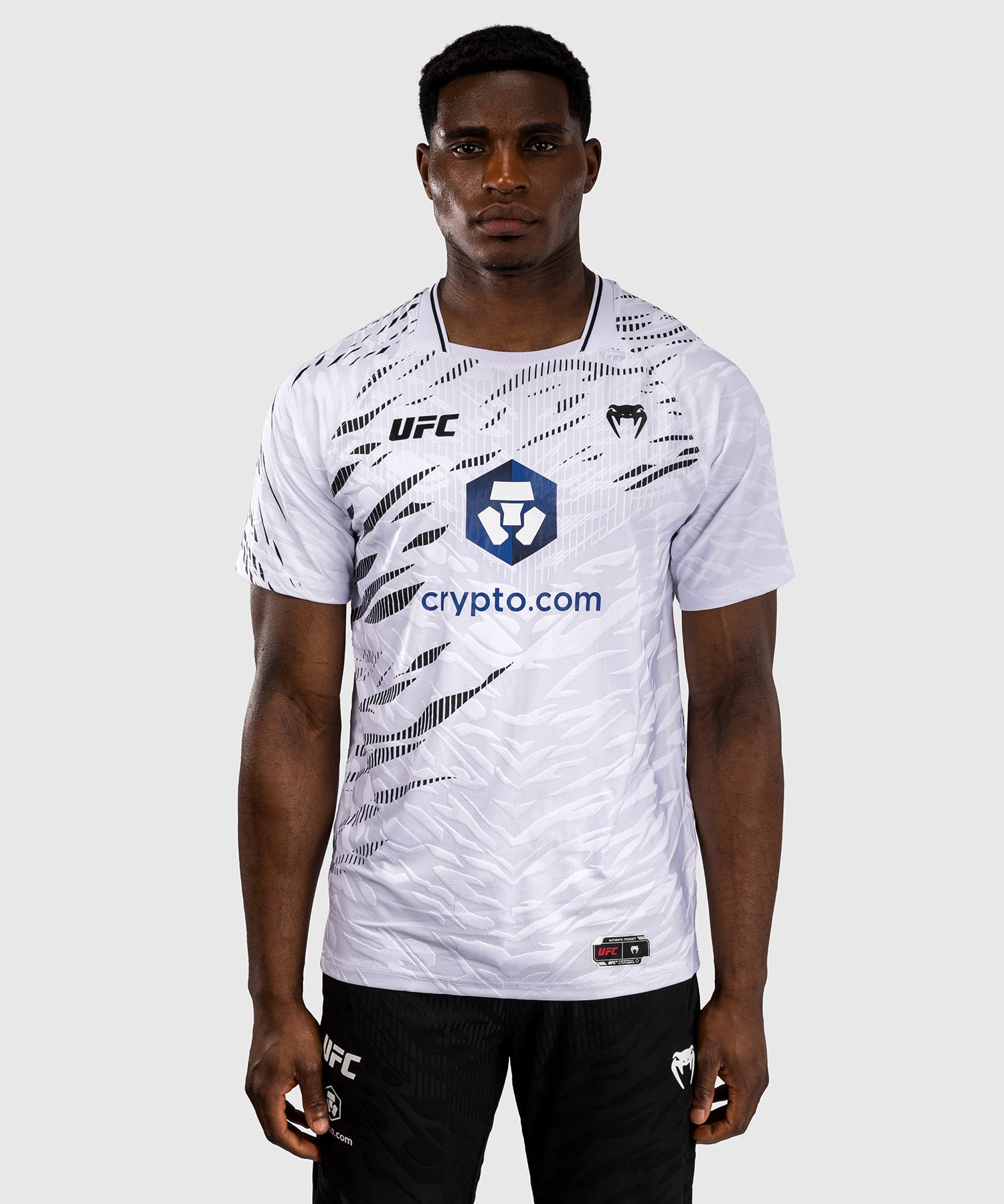 Venum UFC Fusion Personalized Authentic Fight Night Jersey for Men - White | MMA Walkout Shirt for Training & Events