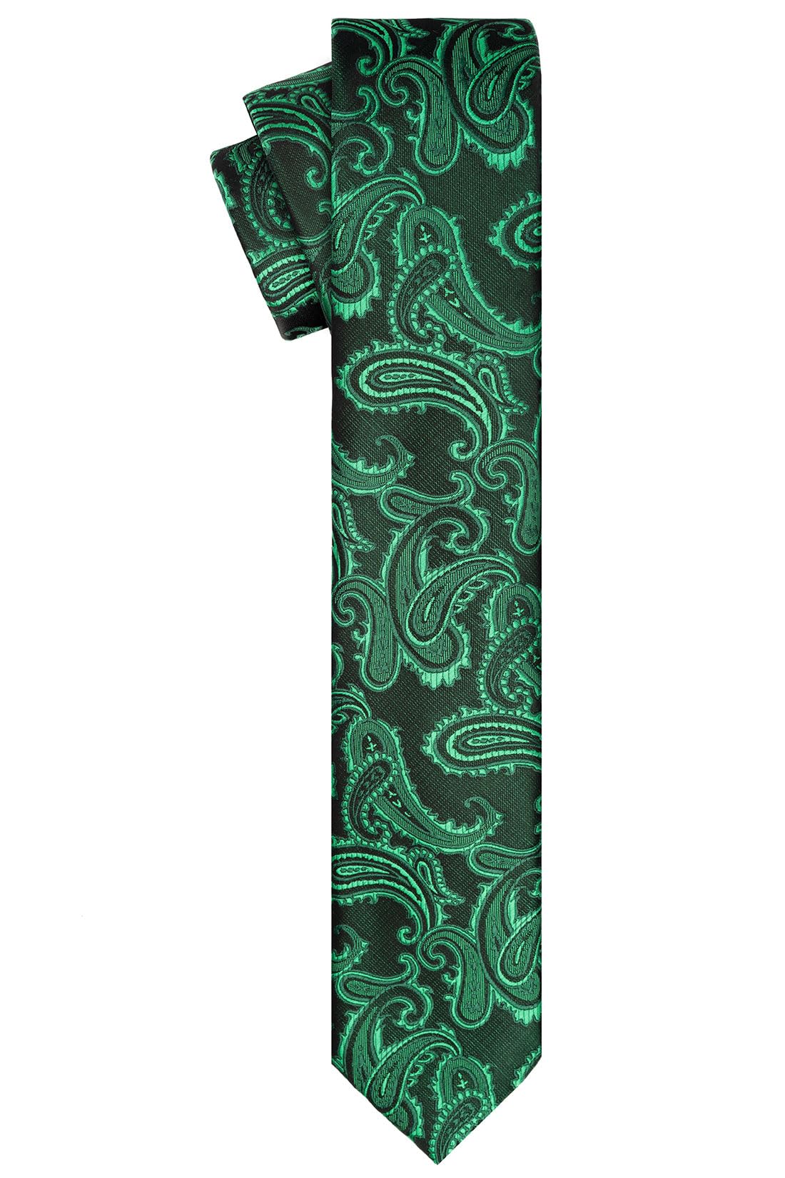 KissTies Skinny Tie 2.4'' Slim Necktie for Men - Premium Silk Tie with Gift Box - Perfect for Weddings, Business Meetings & Formal Events
