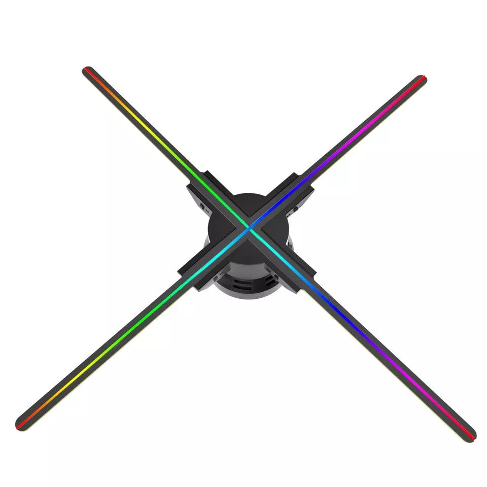 80cm 3D Hologram Fan with Remote Control - High Brightness 2200cd/m², 928 LED Advertising Display for Retail Stores & Events | Free Shipping
