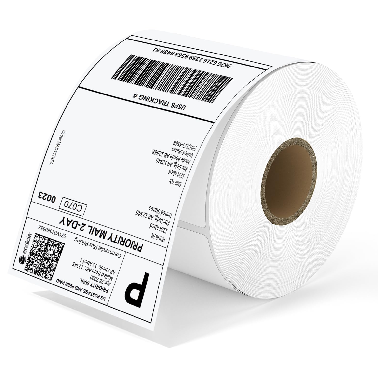 Premium MUNBYN 4x6 Thermal Direct Shipping Labels - 500 Sheets/Roll for Thermal Printers, Commercial Grade - Ideal for E-commerce, Logistics & Small Business Shipping