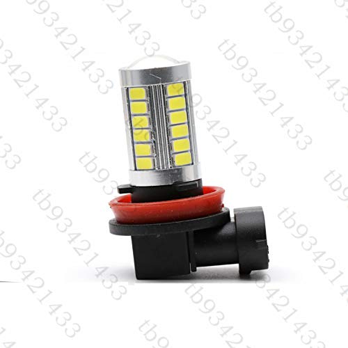 H11 LED Headlight Bulb 12V 60W 6000K White - Super Bright 5630 Chipset for Car Fog Lights & Front Lamps - Direct Replacement for 2C5Z-13N021-AA 90981-13081 33165-SAA-003 - Perfect for Night Driving & Off-Road Vehicles