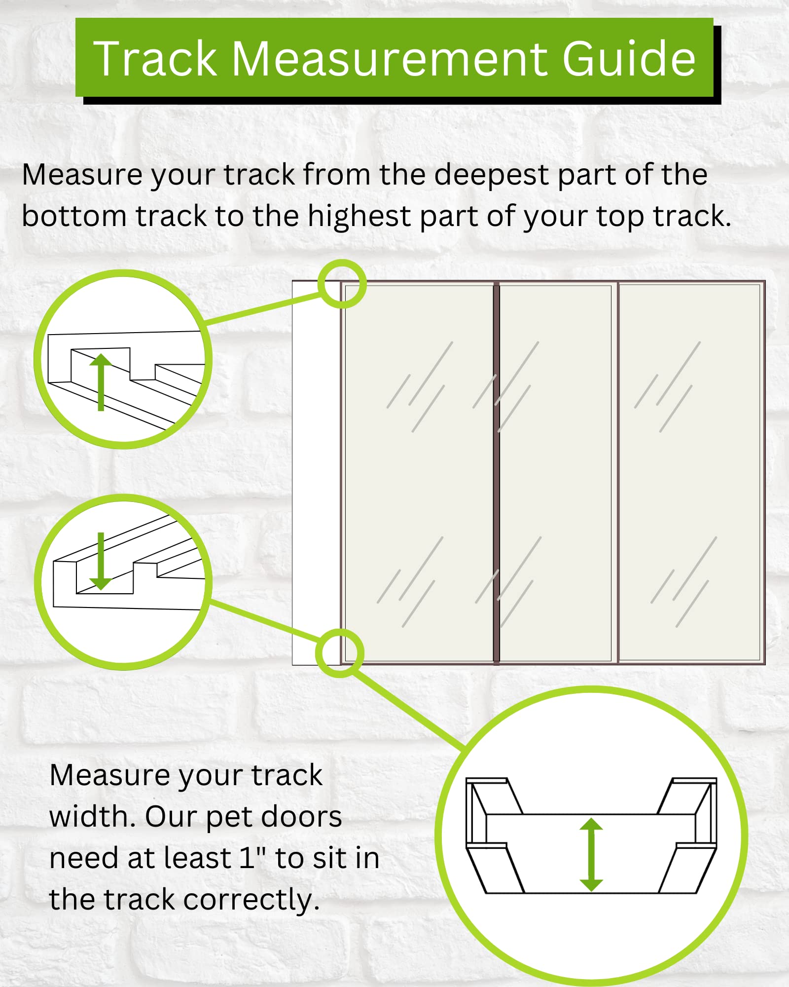 Whiskers & Windows Cat Door for Horizontal Sliding Windows - Large Cat Flap for Easy Pet Access (Fits 34