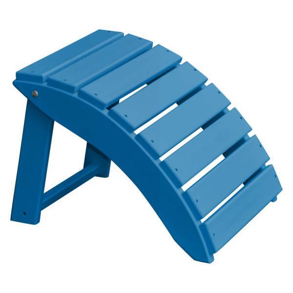 A&L Furniture Poly Folding Ottoman Stool - Lightweight Storage Footrest for Living Room, Bedroom, Patio - Perfect for Extra Seating & Home Organization