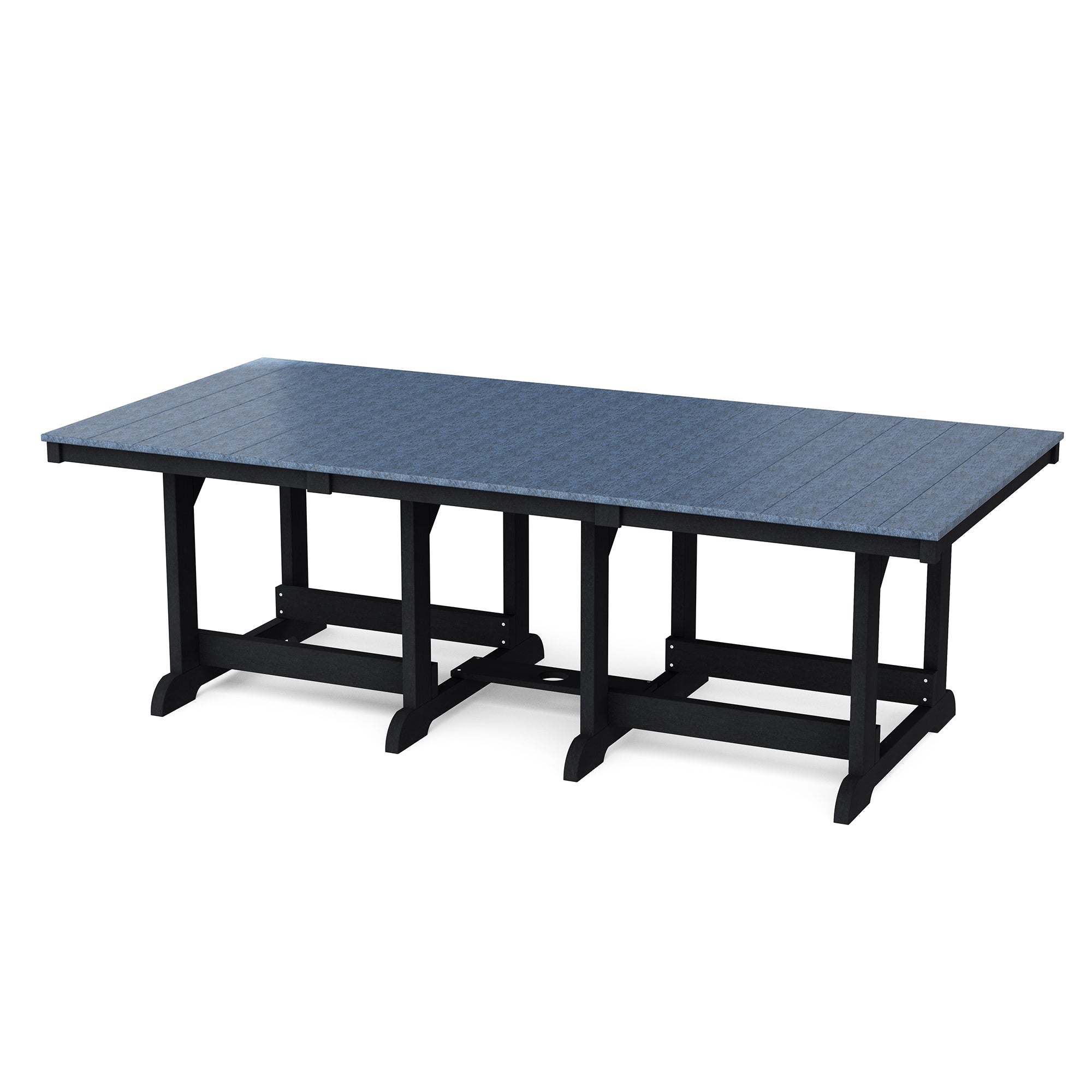 Heritage 44x96 Inch Solid Wood Dining Table - Large Farmhouse Style Dining Room Table for 8-10 People - Perfect for Family Gatherings & Dinner Parties