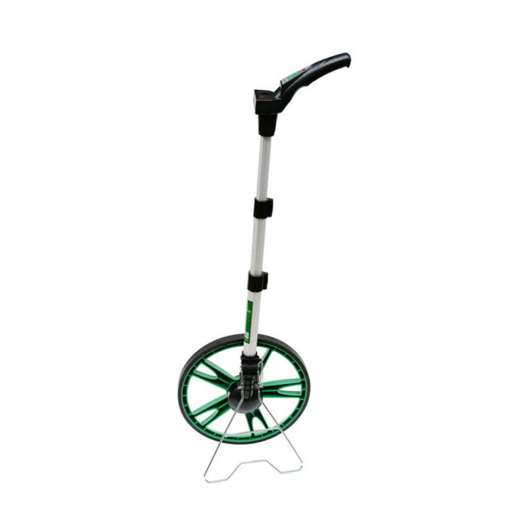 **Digital Measuring Wheel with Large Diameter & Foldable Design - Aluminum Alloy Telescopic Handle, LCD Display & Storage Bag - Perfect for Land Surveying, Construction, and Outdoor Distance Measurement**