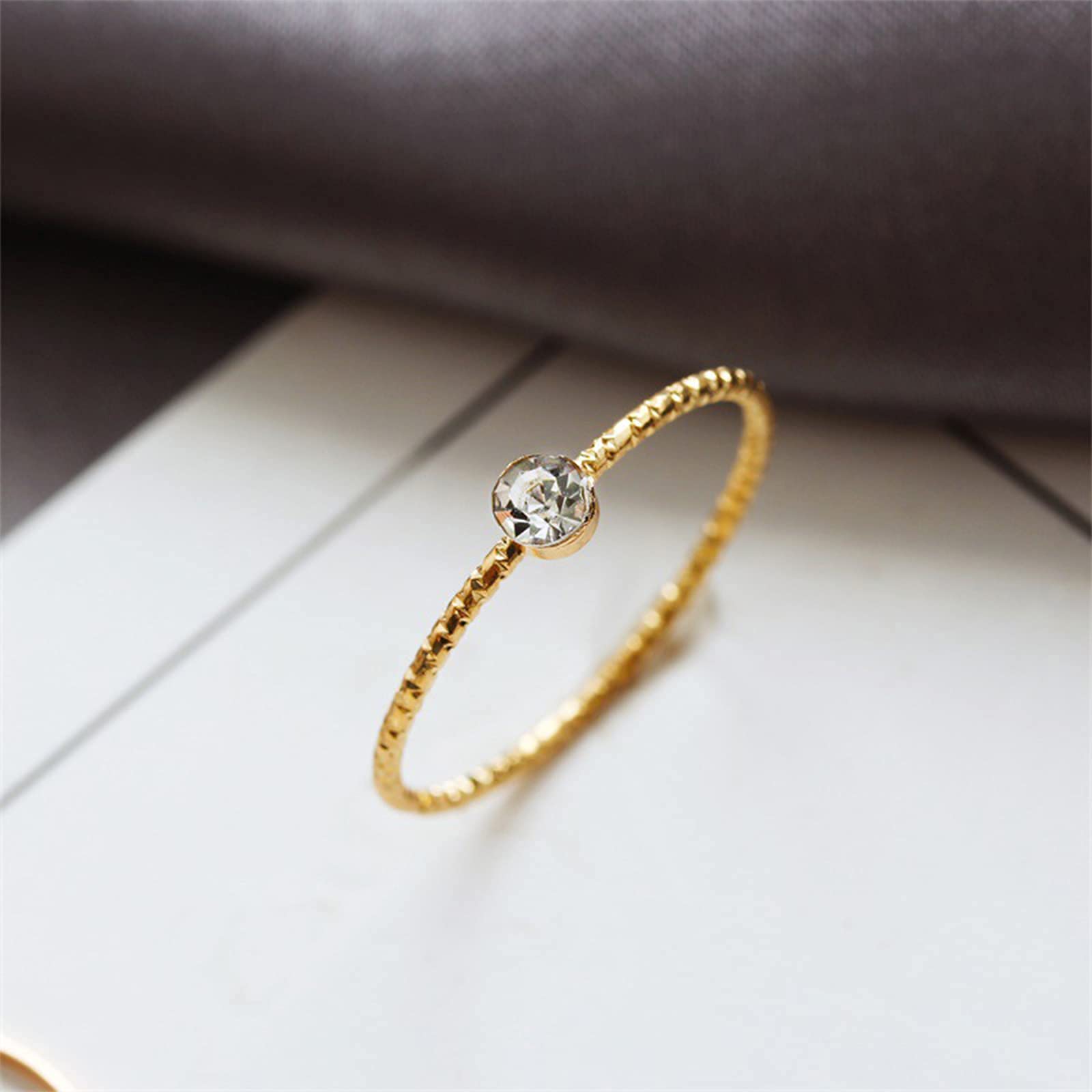 Boho Gemstone Knuckle Rings Set - 5Pcs Gold Crystal Stackable Finger Rings for Women & Teens | Elegant Hand Jewelry for Parties, Weddings & Everyday Wear