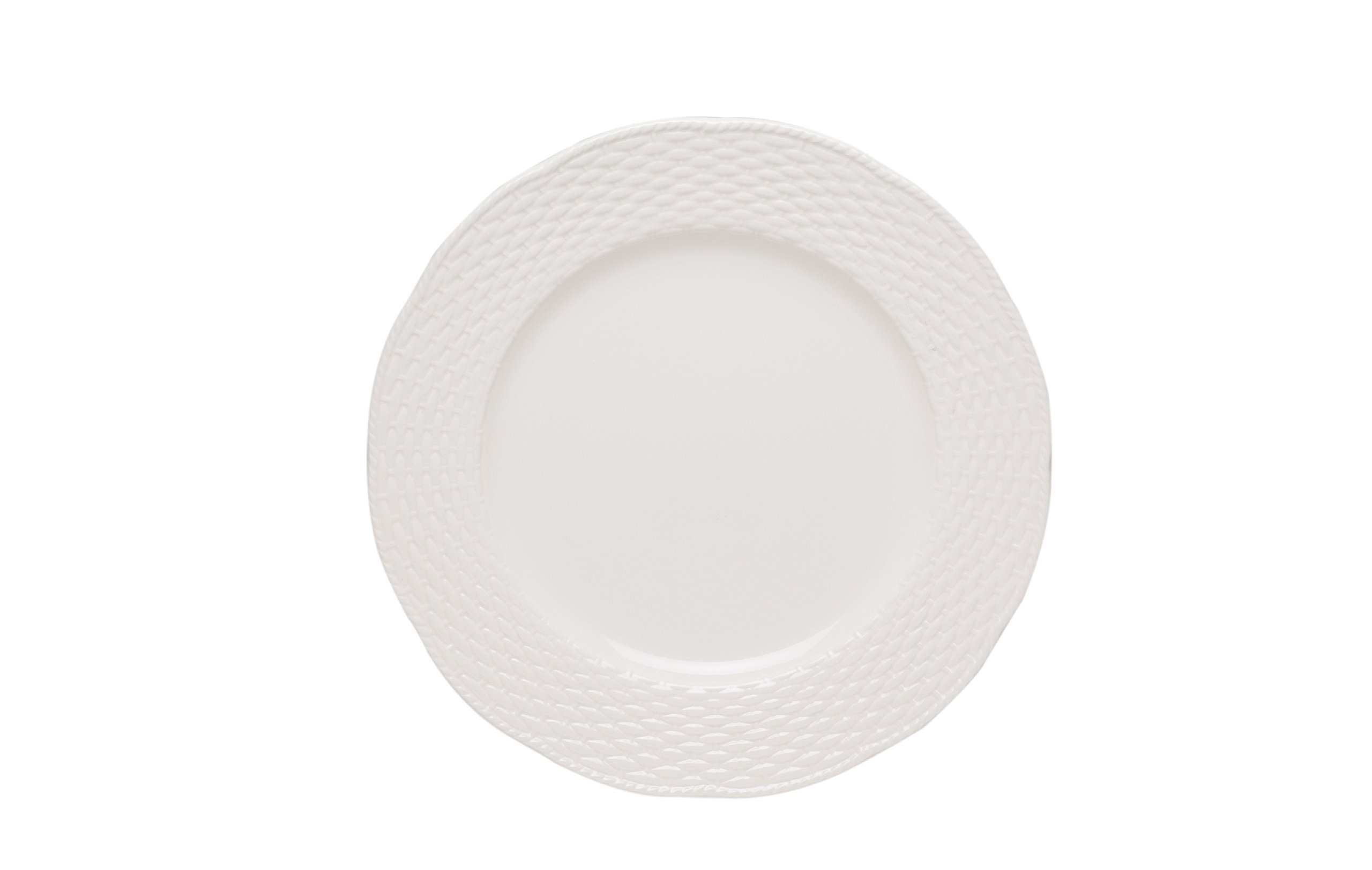 Red Vanilla FC900-016 Nantucket 16-Piece Dinnerware Set in White - Elegant Porcelain Dinner Plates, Bowls & Mugs for Everyday Dining, Entertaining & Gift Giving