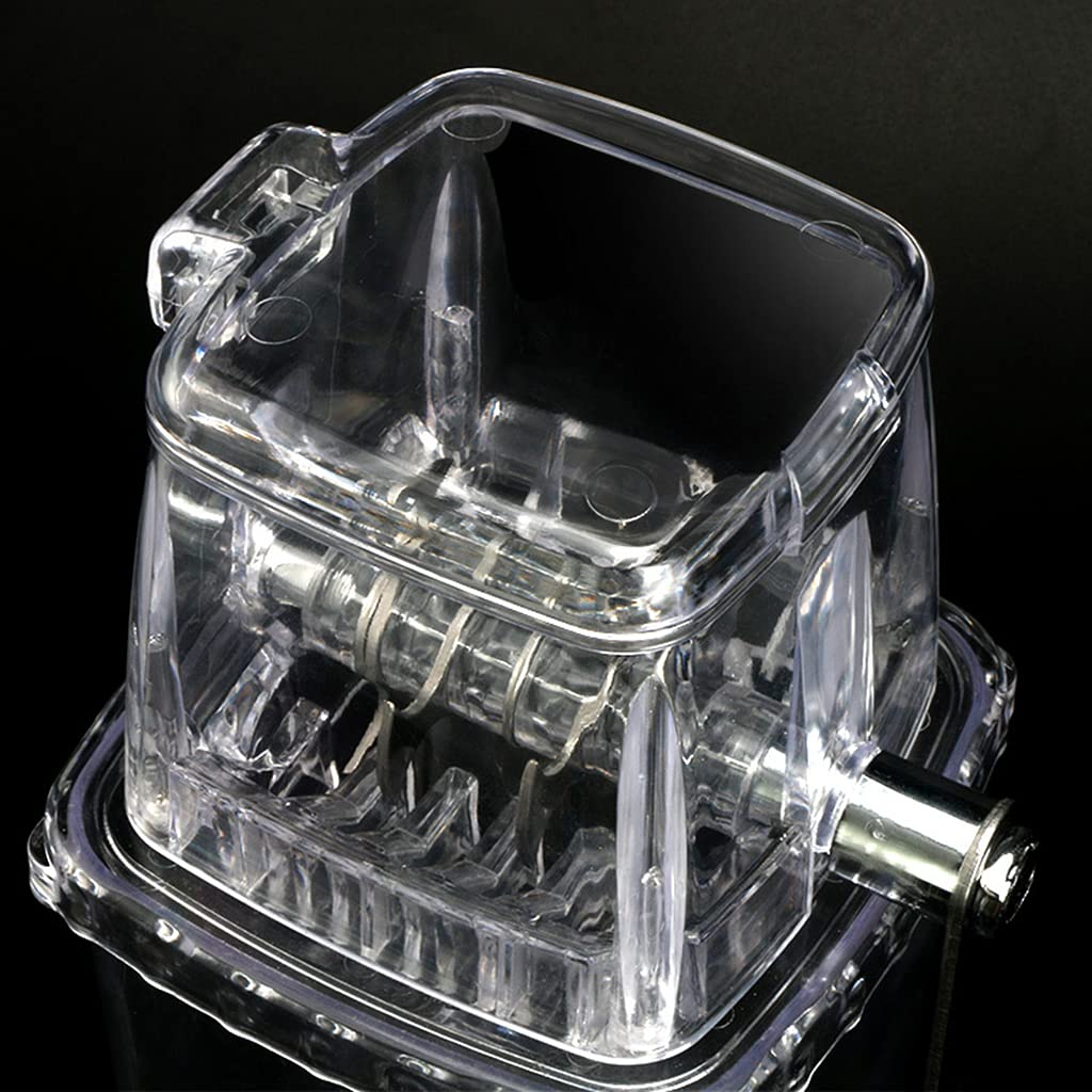 Fenteer Manual Ice Crusher - Stainless Steel Hand Crank Ice Grinder for Cocktails, Smoothies & Shaved Ice - Perfect for Home Bars, Parties & Outdoor Use