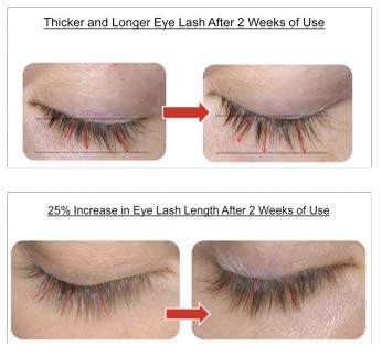 LashX Proline Eyelash & Eyebrow Growth Serum - Safe for Lash Extensions - Natural Lash Enhancer - Cameo Purple - Perfect for Nighttime & Daily Lash Care Routine