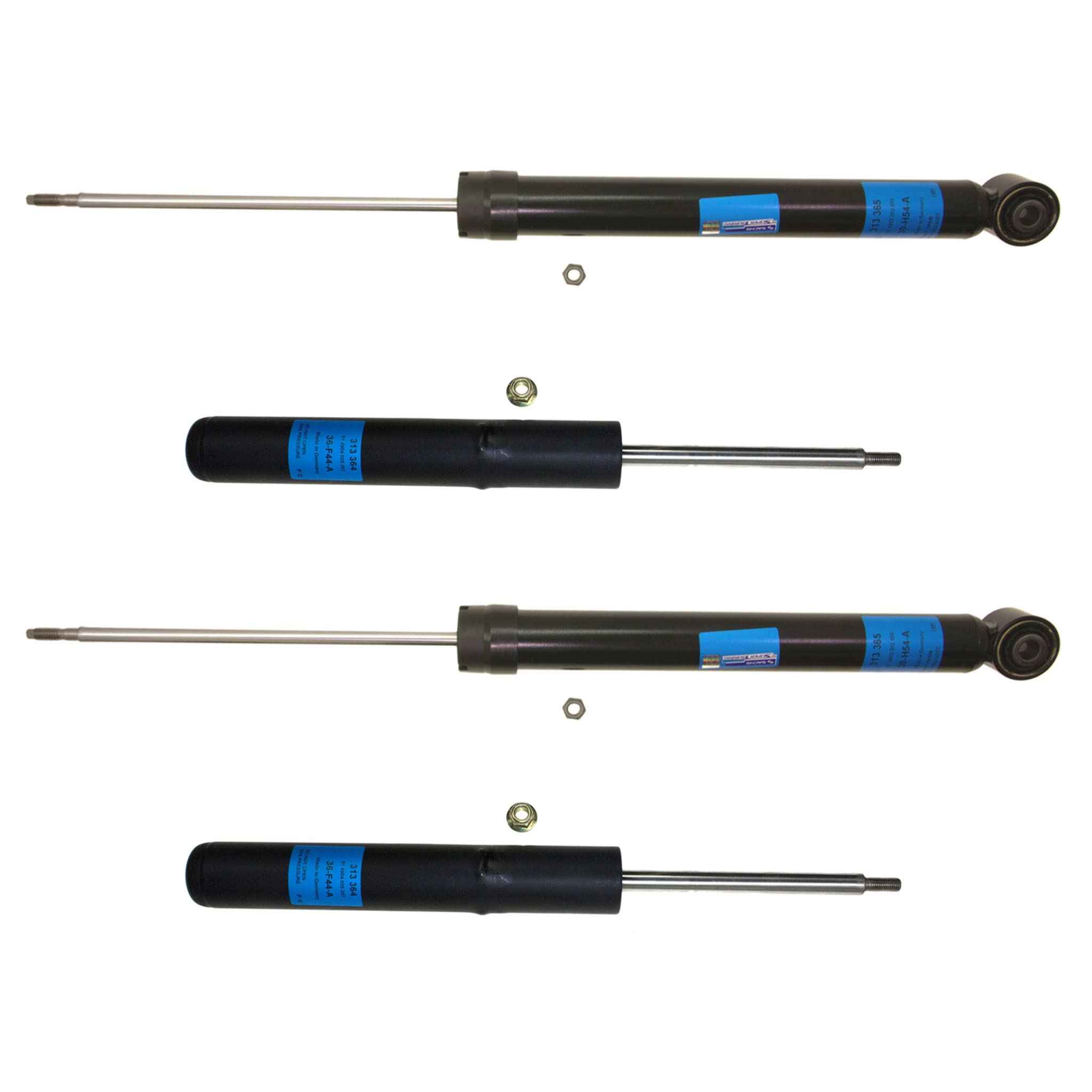 Sachs Front & Rear Shocks Struts for Audi A5 Quattro 2010-2017 - Replacement Suspension Kit 77-651956L - Perfect for Smooth Rides & Performance Driving | BuyAutoParts