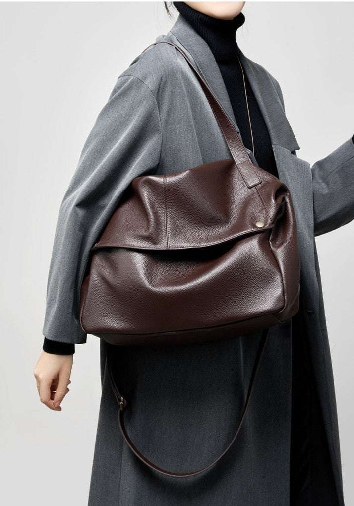 Premium Soft Leather Tote Bag for Women - Stylish & Durable Everyday Handbag - Perfect for Work, Travel & Shopping