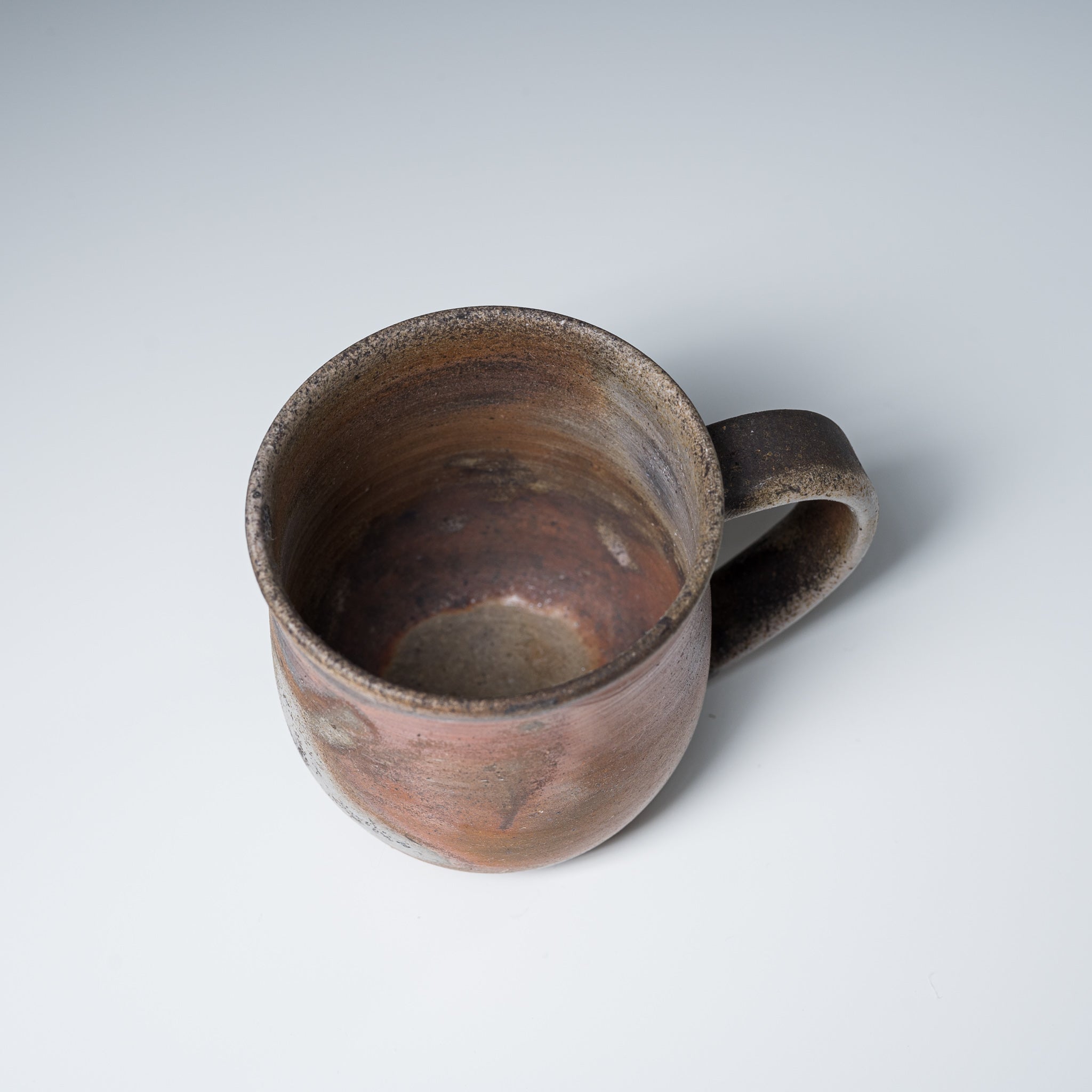 Bizen Pottery Regular Mug Cup - Handcrafted Japanese Ceramic Coffee Cup for Home & Office Use - Traditional Sangiri Design - Perfect for Tea, Coffee, or Hot Chocolate