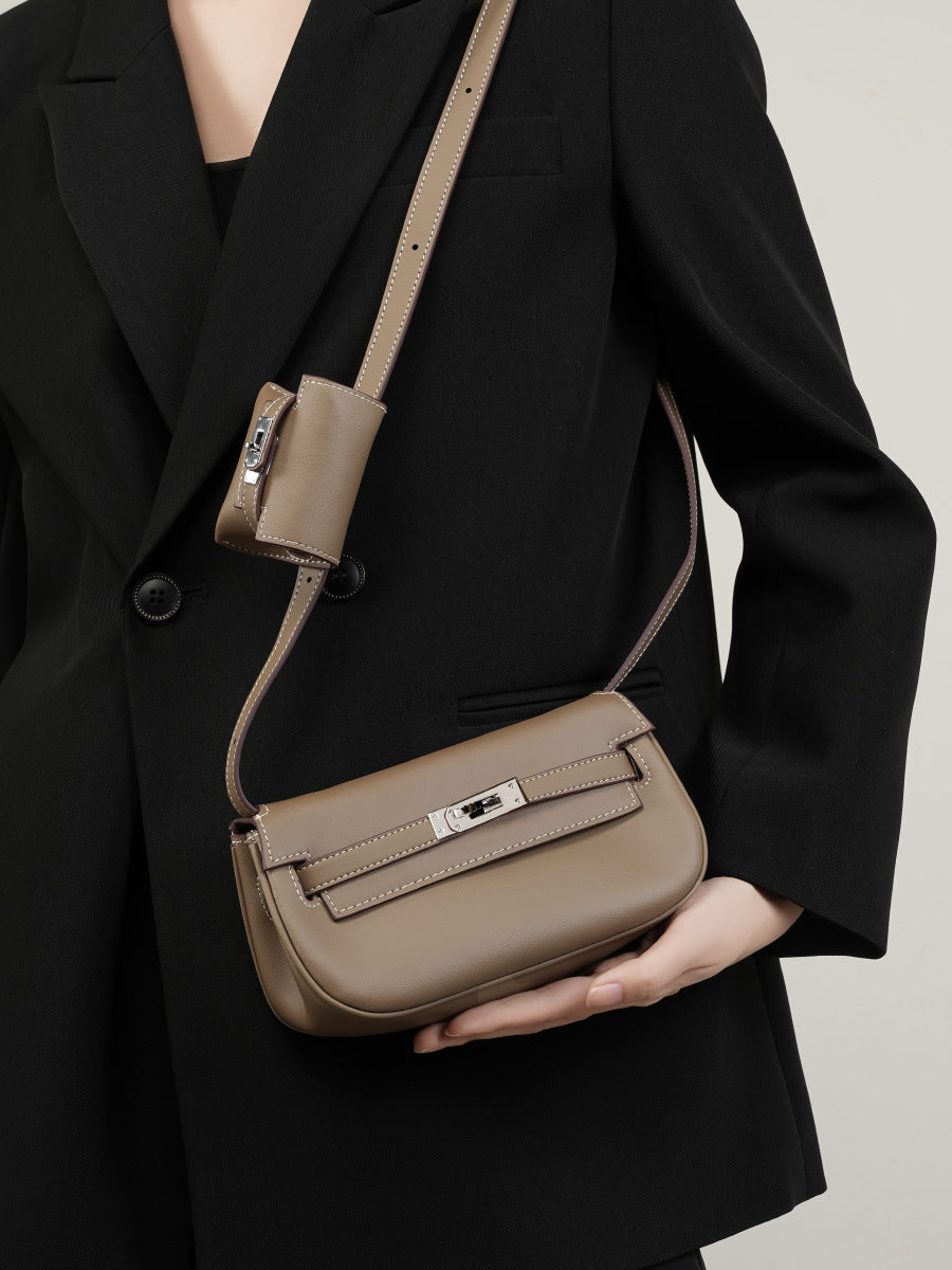 Mini Saddle Crossbody Bag for Women - Small Leather Shoulder Purse with Adjustable Strap - Perfect for Travel, Shopping & Everyday Use