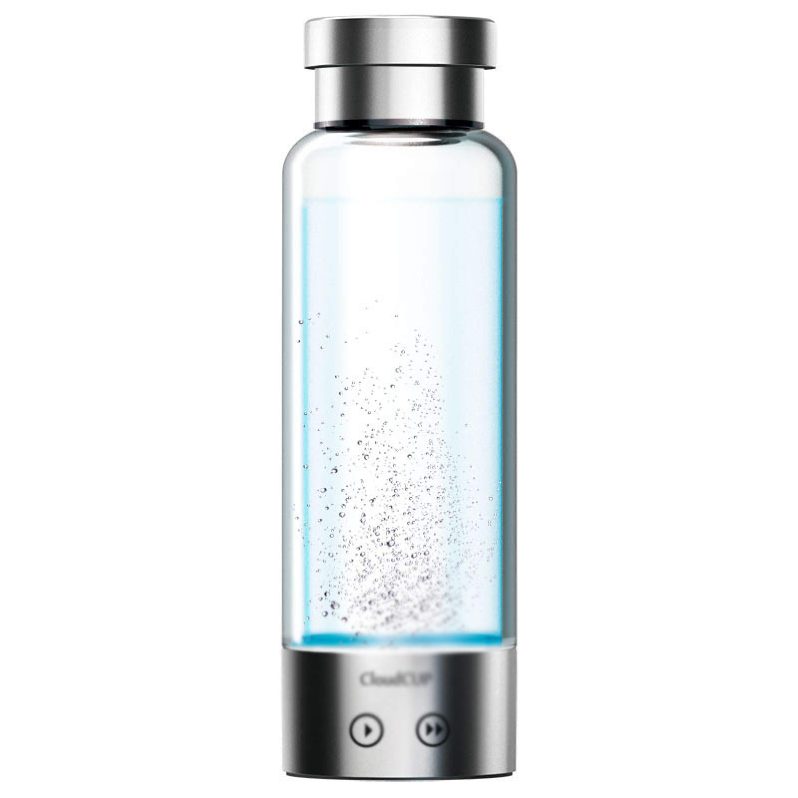 SWRZ Hydrogen Alkaline Water Bottle - Portable USB Rechargeable Ionized Water Generator with Anti-Aging & Antioxidant Benefits | Electrolyzed Hydrogen Water Glass Bottle for Travel, Gym, and Daily Hydration