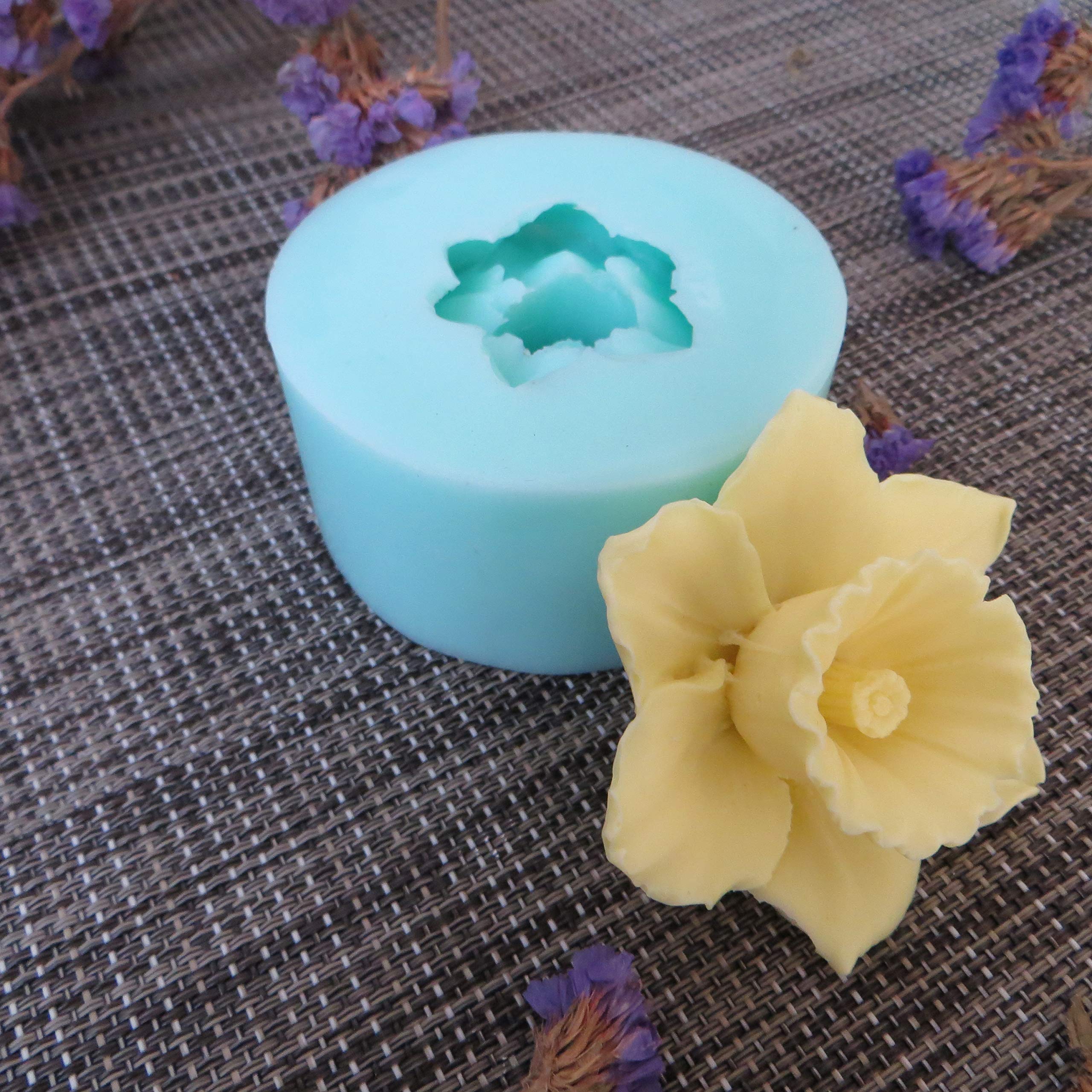 PRZY HC0089 Silicone 3D Flower Molds for Soap Making, Candle, Resin, Clay - DIY Craft, Home Decor, Wedding Favors, Gift Making