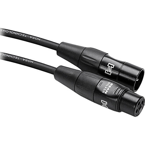 Hosa Technology HMIC 015 Professional XLR Microphone Cable - 15ft 3-Pin XLR Female to Male Balanced Audio Cable for Studio Recording, Live Performance & Podcasting Equipment