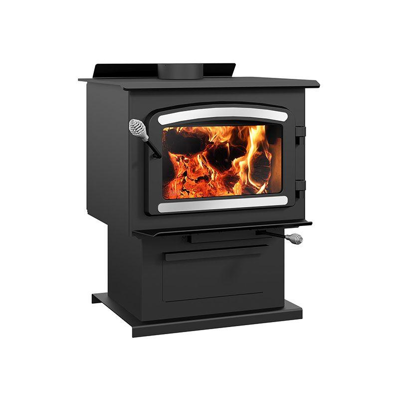 Drolet Heritage EPA Certified 2,100 Sq. Ft. Wood Burning Stove - Efficient Heating for Cabins, Homes & Outdoor Living Spaces