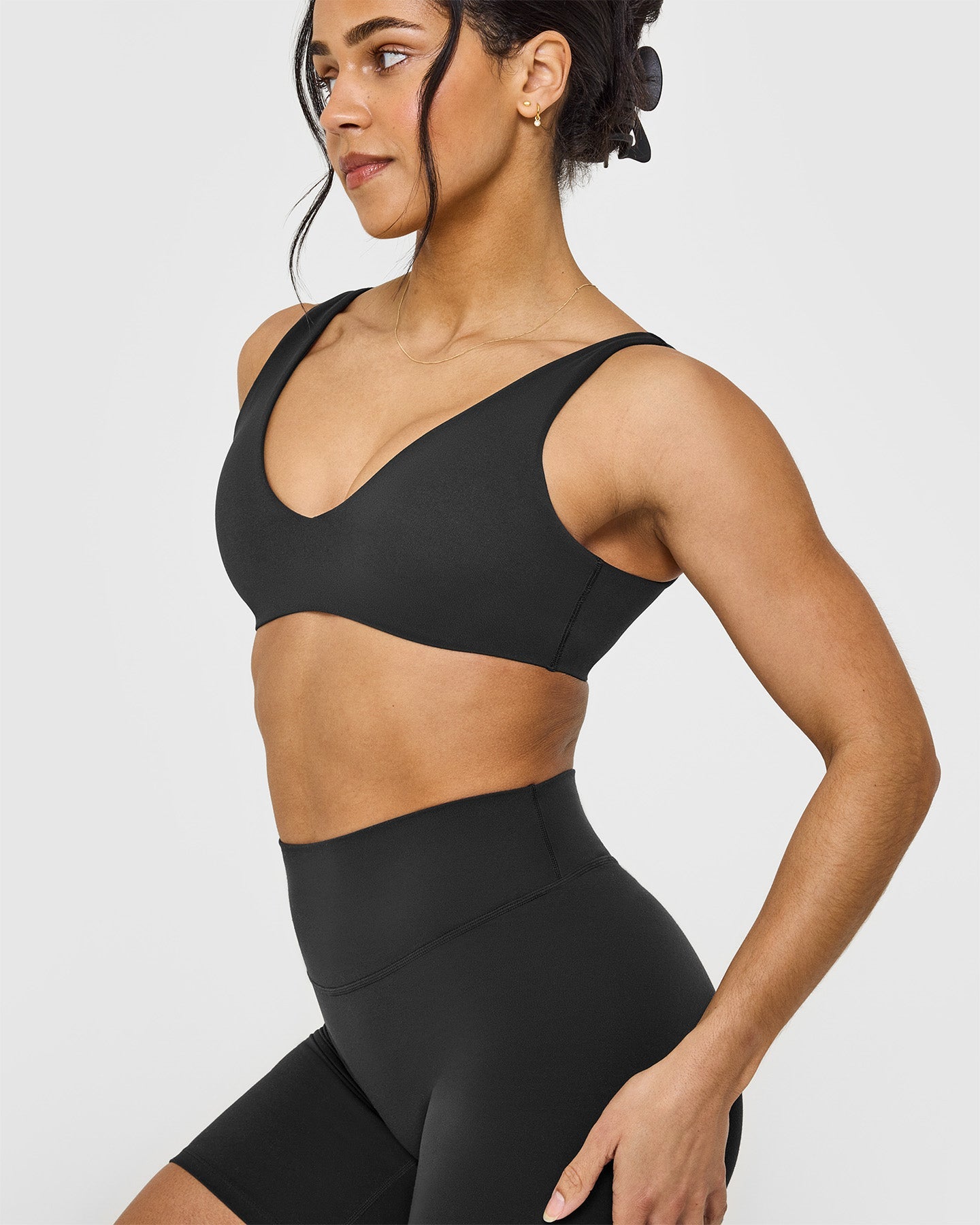SoftMotion™ Scoop Back Bralette - Ultra Soft Wireless Comfort Bra in Black | Perfect for Yoga, Lounge & Everyday Wear