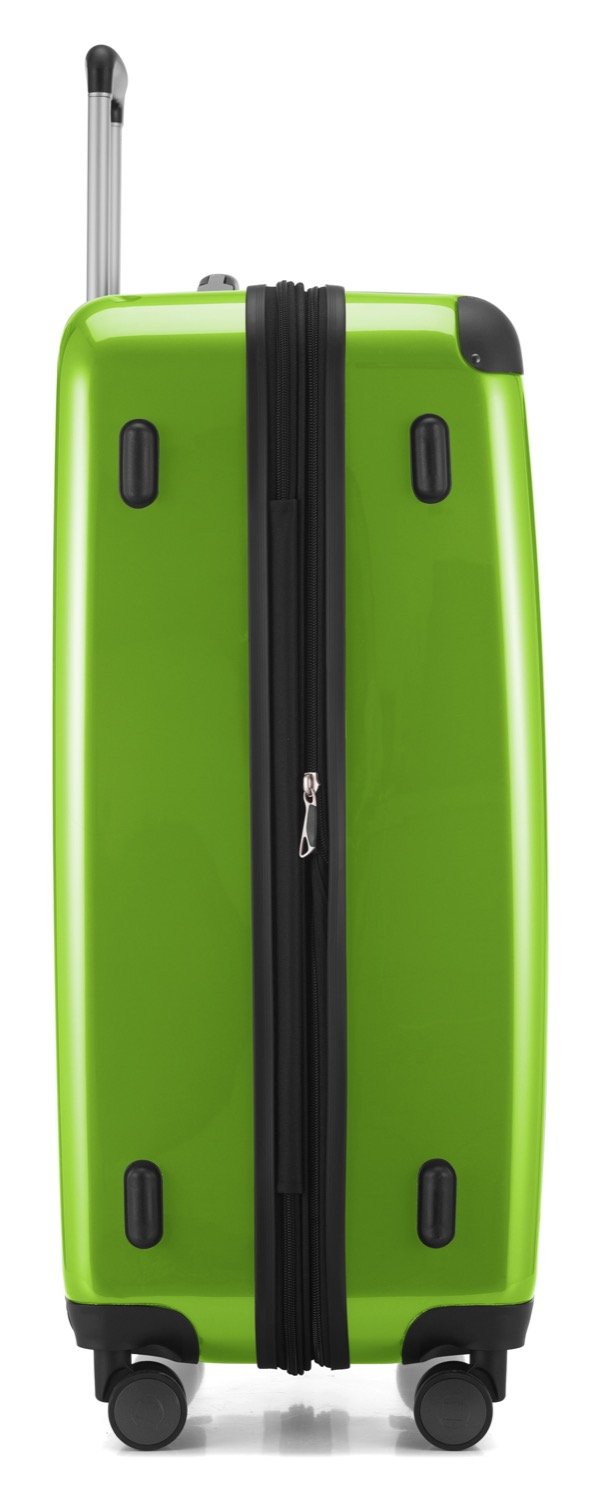 Alex Expandable 75cm Hardside Spinner Luggage with 4 Wheels & TSA Lock - Lightweight Apple Green Suitcase for Travel, Business Trips & Vacations