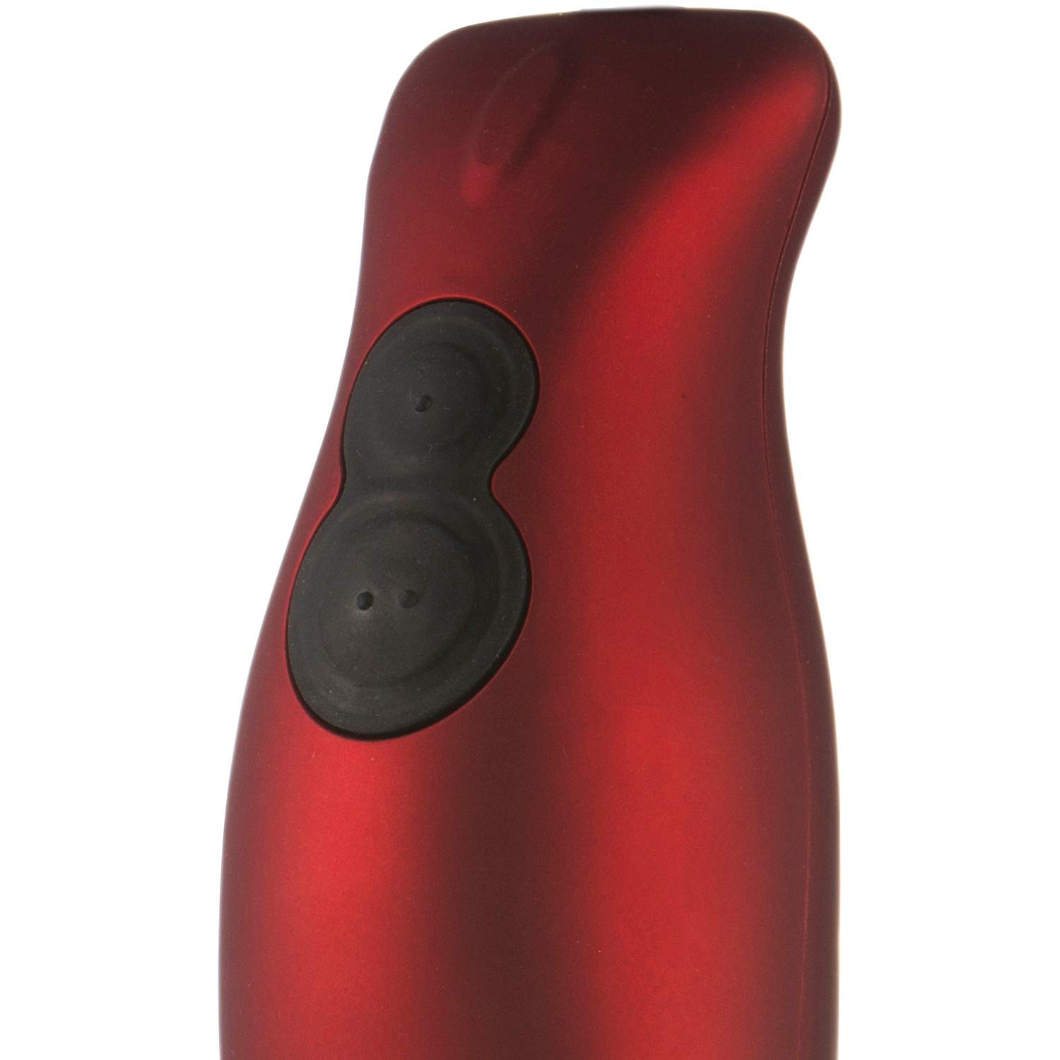 Brentwood 200W 2-Speed Hand Blender in Red - Powerful Immersion Blender for Smoothies, Soups, Sauces & Baby Food - Perfect for Kitchen, Home Cooking & Meal Prep