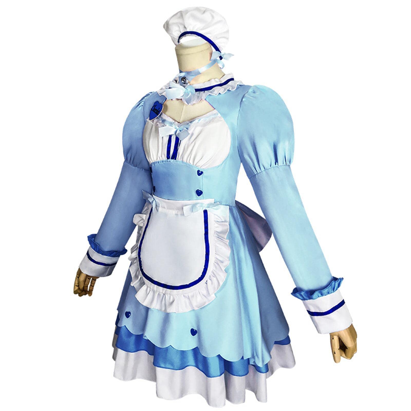 Cute Nekopara Maid Dress Cosplay Costume - Pink & Blue Lolita Anime Outfit for Girls | Perfect for Halloween, Anime Conventions & Themed Parties