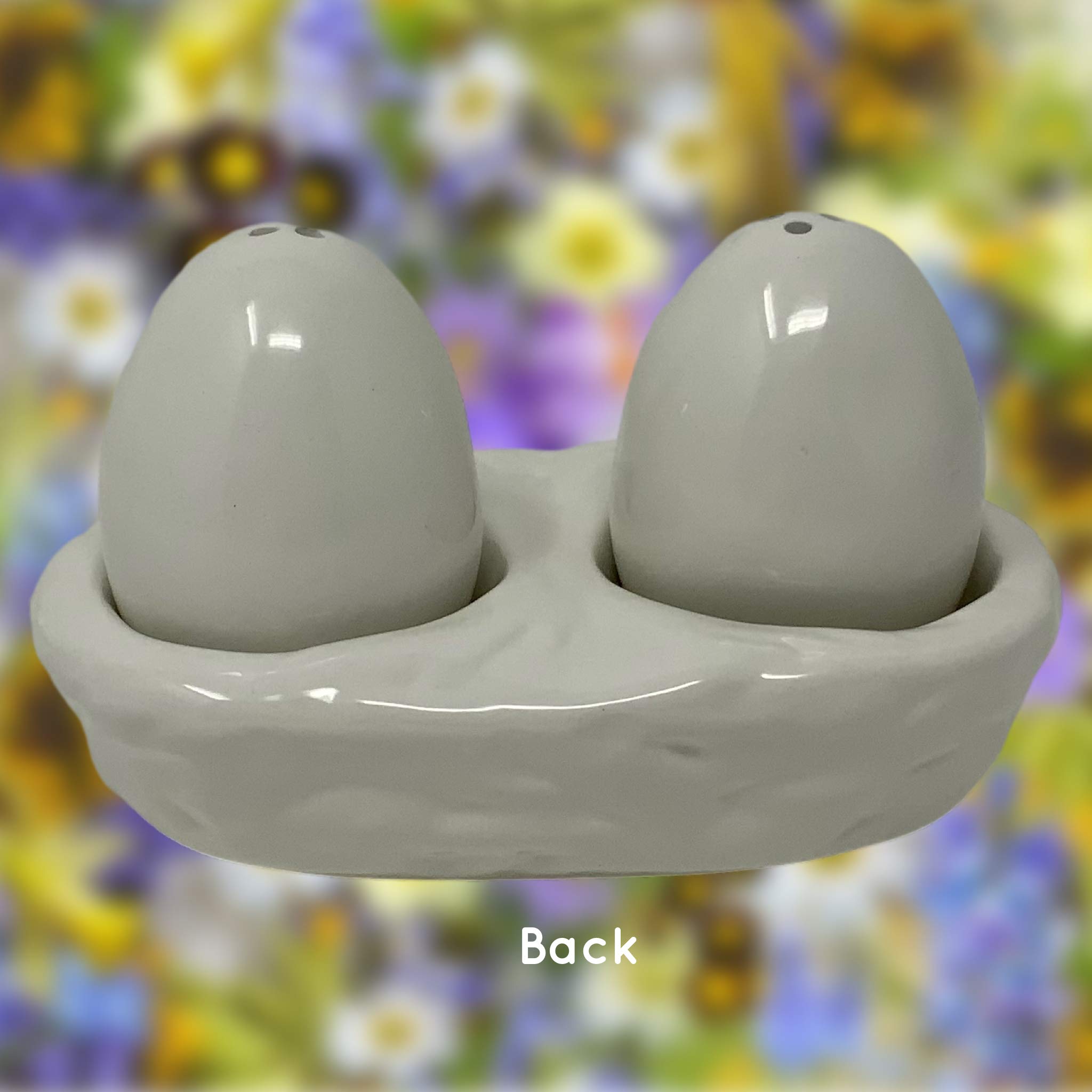 Rae Dunn Easter Egg Style Salt and Pepper Shakers Set - Artisan Collection by Magenta - Perfect for Kitchen Decor & Rae Dunn Home Accessories - Ideal for Easter Dining, Holiday Tablescapes & Farmhouse Style Kitchens